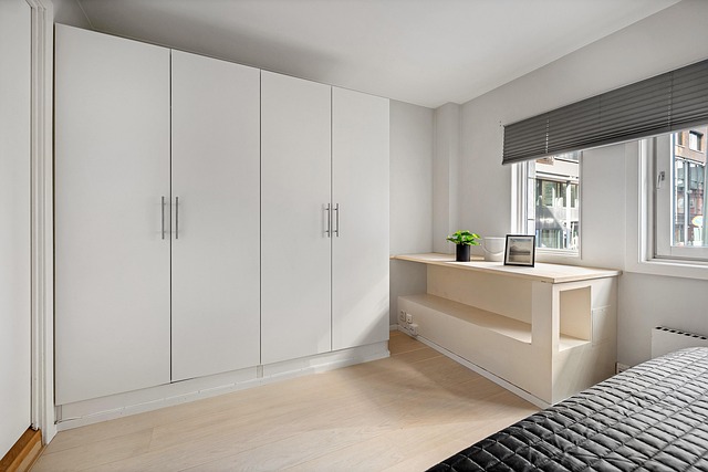 skříně v místnosti